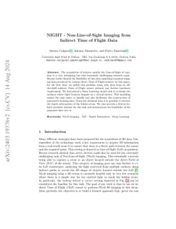 NIGHT -- Non-Line-of-Sight Imaging from Indirect Time of Flight Data