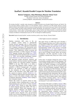 KazParC: Kazakh Parallel Corpus for Machine Translation