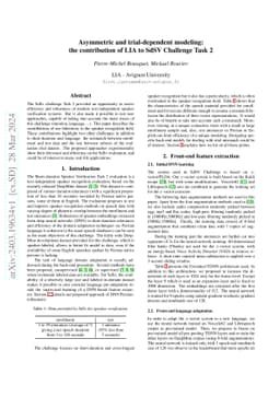Asymmetric and trial-dependent modeling: the contribution of LIA to SdSV
  Challenge Task 2