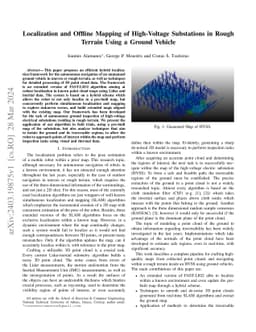 Localization and Offline Mapping of High-Voltage Substations in Rough
  Terrain Using a Ground Vehicle