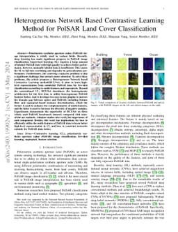 Heterogeneous Network Based Contrastive Learning Method for PolSAR Land
  Cover Classification