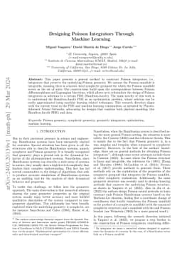Designing Poisson Integrators Through Machine Learning