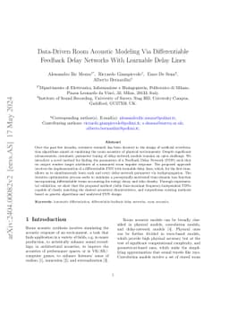 Data-Driven Room Acoustic Modeling Via Differentiable Feedback Delay
  Networks With Learnable Delay Lines