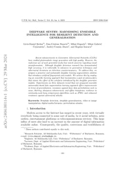 Deepfake Sentry: Harnessing Ensemble Intelligence for Resilient
  Detection and Generalisation