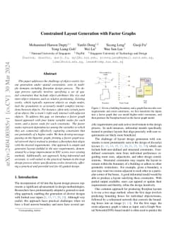 Constrained Layout Generation with Factor Graphs