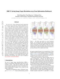 DRCT: Saving Image Super-resolution away from Information Bottleneck