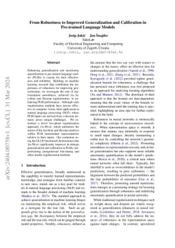 From Robustness to Improved Generalization and Calibration in
  Pre-trained Language Models