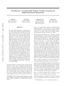 TransFusion: Covariate-Shift Robust Transfer Learning for
  High-Dimensional Regression
