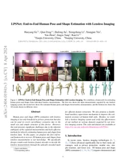 LPSNet: End-to-End Human Pose and Shape Estimation with Lensless Imaging
