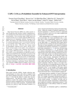 CAPE: CAM as a Probabilistic Ensemble for Enhanced DNN Interpretation