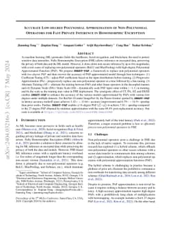 Accurate Low-Degree Polynomial Approximation of Non-polynomial Operators
  for Fast Private Inference in Homomorphic Encryption