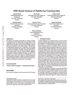 NMF-Based Analysis of Mobile Eye-Tracking Data