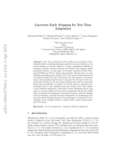 A Layer Selection Approach to Test Time Adaptation
