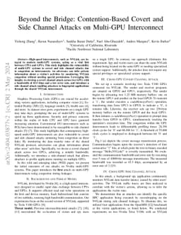 Beyond the Bridge: Contention-Based Covert and Side Channel Attacks on
  Multi-GPU Interconnect