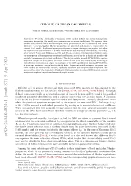 Colored Gaussian DAG models