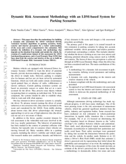 Dynamic Risk Assessment Methodology with an LDM-based System for Parking
  Scenarios