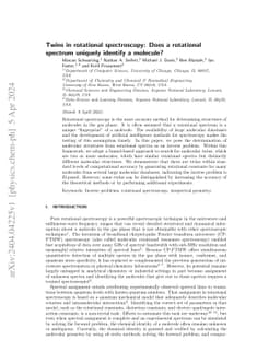 Twins in rotational spectroscopy: Does a rotational spectrum uniquely
  identify a molecule?