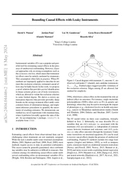 Bounding Causal Effects with Leaky Instruments