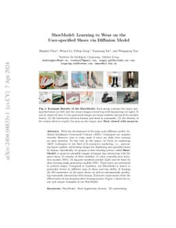 ShoeModel: Learning to Wear on the User-specified Shoes via Diffusion
  Model