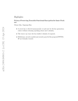 Privacy-Preserving Traceable Functional Encryption for Inner Product