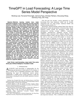 TimeGPT in Load Forecasting: A Large Time Series Model Perspective
