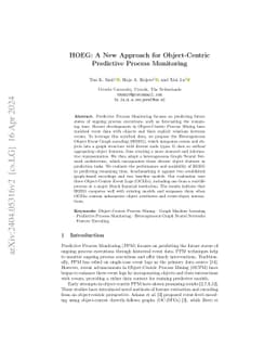 HOEG: A New Approach for Object-Centric Predictive Process Monitoring