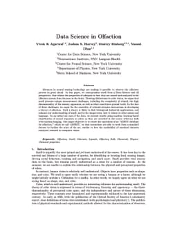 Data Science In Olfaction