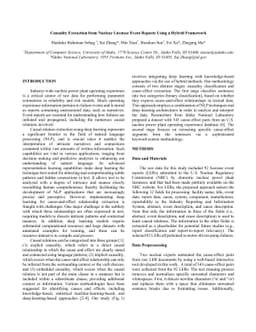 Causality Extraction from Nuclear Licensee Event Reports Using a Hybrid
  Framework