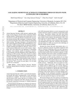 Localizing Moments of Actions in Untrimmed Videos of Infants with Autism
  Spectrum Disorder