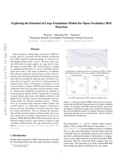 Exploring the Potential of Large Foundation Models for Open-Vocabulary
  HOI Detection