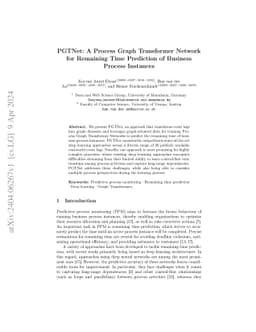 PGTNet: A Process Graph Transformer Network for Remaining Time
  Prediction of Business Process Instances