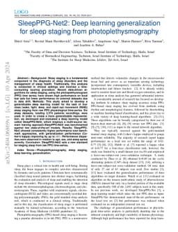 SleepPPG-Net2: Deep learning generalization for sleep staging from
  photoplethysmography