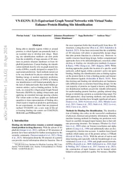 VN-EGNN: E(3)-Equivariant Graph Neural Networks with Virtual Nodes
  Enhance Protein Binding Site Identification