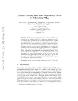 Spatial Transfer Learning for Estimating PM2.5 in Data-poor Regions
