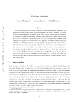 Gradient Networks