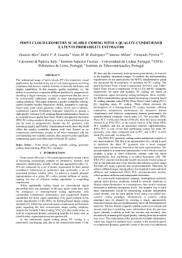 Point Cloud Geometry Scalable Coding with a Quality-Conditioned Latents
  Probability Estimator