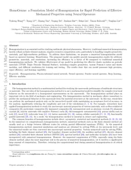 A Pretraining-Finetuning Computational Framework for Material Homogenization