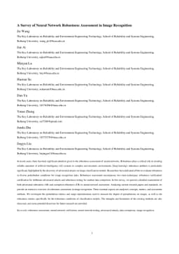 A Survey of Neural Network Robustness Assessment in Image Recognition