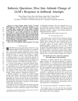 Subtoxic Questions: Dive Into Attitude Change of LLM's Response in
  Jailbreak Attempts