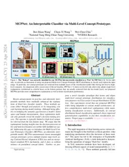 MCPNet: An Interpretable Classifier via Multi-Level Concept Prototypes