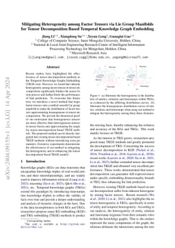 Mitigating Heterogeneity among Factor Tensors via Lie Group Manifolds for Tensor Decomposition Based Temporal Knowledge Graph Embedding