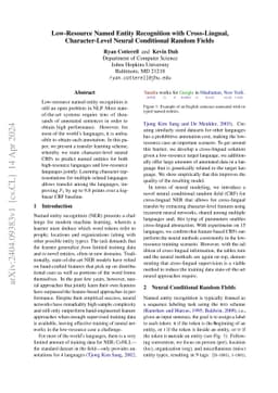 Low-Resource Named Entity Recognition with Cross-Lingual,
  Character-Level Neural Conditional Random Fields