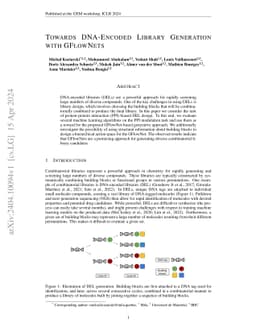 Towards DNA-Encoded Library Generation with GFlowNets