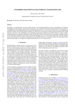 A Probabilistic-based Drift Correction Module for Visual Inertial SLAMs