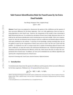 Safe Feature Identification Rule for Fused Lasso by An Extra Dual
  Variable