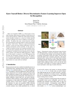 Know Yourself Better: Diverse Discriminative Feature Learning Improves
  Open Set Recognition