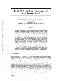 Private Attribute Inference from Images with Vision-Language Models