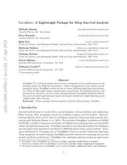 TorchSurv: A Lightweight Package for Deep Survival Analysis