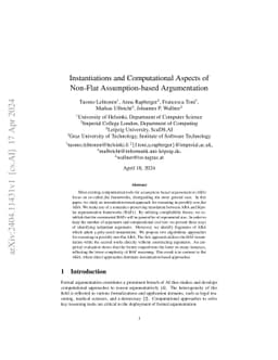 Instantiations and Computational Aspects of Non-Flat Assumption-based
  Argumentation