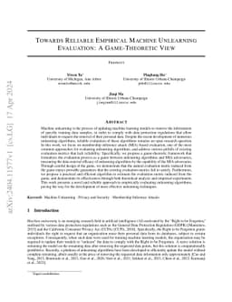 Towards Reliable Empirical Machine Unlearning Evaluation: A Cryptographic Game Perspective